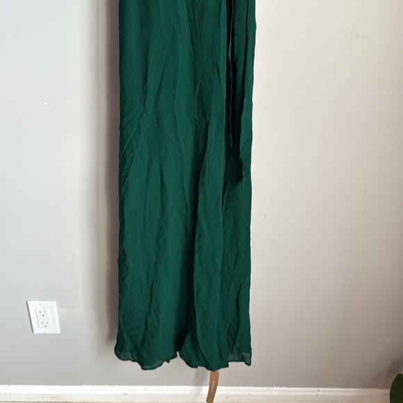 NEW Reformation Winslow dress in emerald 0 - Picture 4 of 14